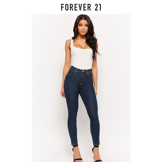 FOREVER 21 高腰紧身牛仔裤