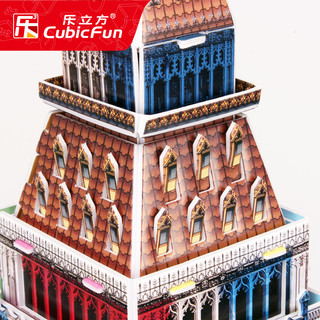 CubicFun 乐立方 建筑创意拼图 创意国旗版伦敦大本钟