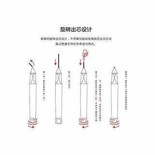 LAMY 凌美 ABC 学生自动铅笔 红色 1.4mm