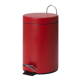 IKEA 宜家 沃尔格 踏板式垃圾桶 (0.86kg、红色、3公升)