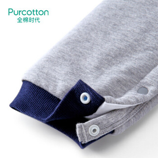 PurCotton 全棉时代 婴儿针织微厚斜襟连体衣