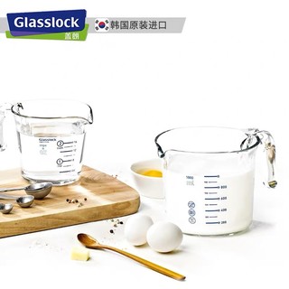 Glasslock 三光云彩 牛奶刻度杯 500ml