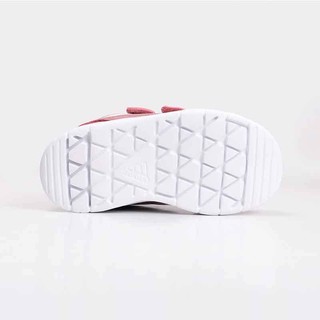 adidas 阿迪达斯 儿童魔术贴休闲运动鞋 B37976 酒红色 27