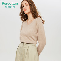 PurCotton 全棉时代 4100130804 女士纯棉针织衫