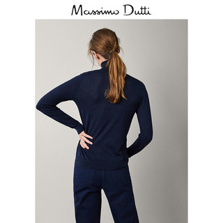 Massimo Dutti 05610560401 素色羊毛/丝质针织衫