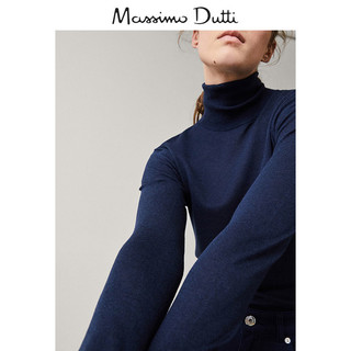 Massimo Dutti 05610560401 素色羊毛/丝质针织衫