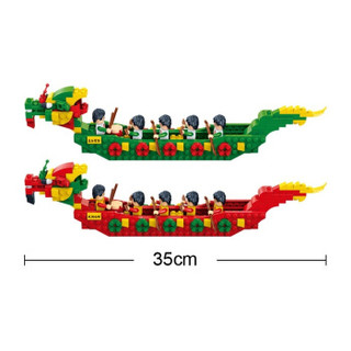  BanBao 邦宝 拼插积木 6592-2 赛龙舟 绿色