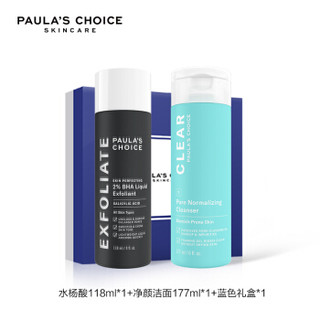 PAULA'S CHOICE 宝拉珍选 净颜祛痘套装 （净颜平衡洁面凝胶177ml+2%水杨酸焕彩精华液118ml）