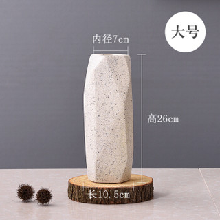 Hoatai Ceramic 华达泰陶瓷  砂石几何款大号+2束尤伽绿