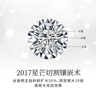 钻石世家  爱随心动 18K金 钻石吊坠