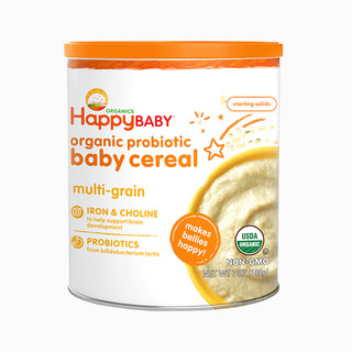 HappyBABY 禧贝 有机米粉 美版 2段 混合谷物味 198g*4罐