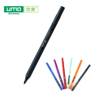 uma优麦c300直液式签字笔黑色
