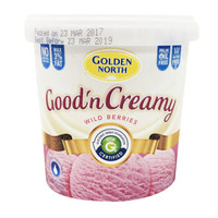 有券的上：Golden North 金诺斯 低脂浆果口味 冰淇淋 1.2L *2件