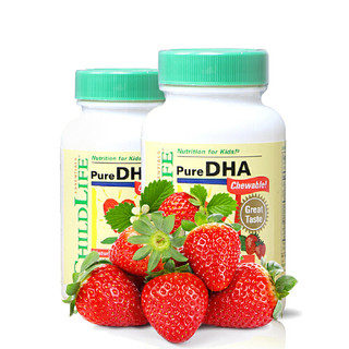 ChildLife 童年时光 天然浆果味DHA  90片*2瓶