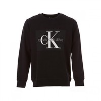 Calvin Klein/卡尔文克莱恩 男士圆领长袖卫衣 S国际版偏大一码 黑色