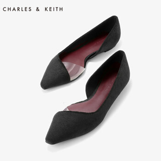 CHARLES & KEITH 女士拼接装饰简约风奥赛平底鞋  CK1-70900095