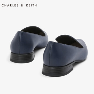 CHARLES & KEITH CK1-70900105 女士尖头低跟单鞋 (浅蓝色、41)