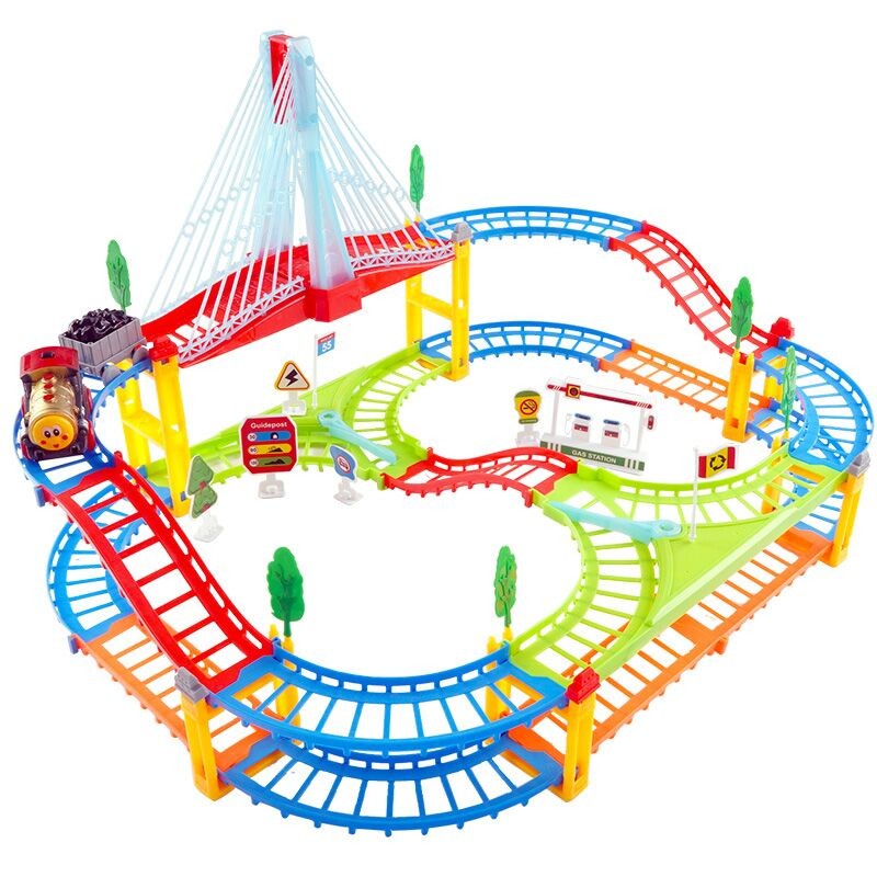 paijia派佳p18a儿童轨道车糖果色