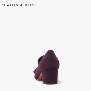 CHARLES & KEITH CK1-60920097 女士方头粗低跟鞋