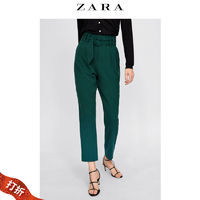  ZARA TRF 07385271500 女士搭扣腰带休闲裤