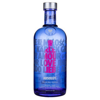 ABSOLUT VODKA 绝对伏特加 敢爱为先 伏特加酒 限量瓶 700ml