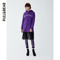  PULL&BEAR 09393401 女士蕾丝拼接连帽卫衣