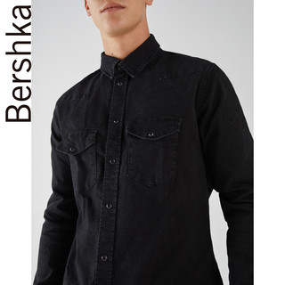  Bershka 巴适卡 06037388800 男士牛仔衬衫