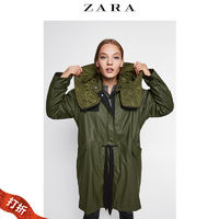 ZARA 03046229505 女士防水长款派克外套 