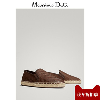 Massimo Dutti  12901322700  男士编织渔夫鞋