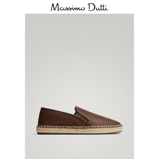 Massimo Dutti  12901322700  男士编织渔夫鞋