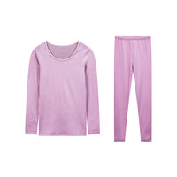 MAXWIN 马威 女式咖啡炭+5℃圆领倍暖内衣套装