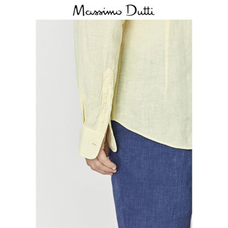 Massimo Dutti 00112003300 男士亚麻衬衫