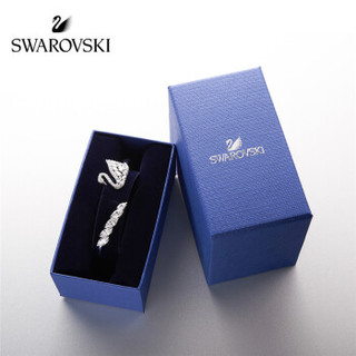 SWAROVSKI 施华洛世奇 SWAN LAKE 5231330 镀白金色开口手镯 M