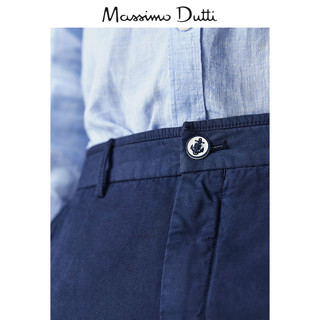 Massimo Dutti  02907057401 男士亚麻百慕大短裤