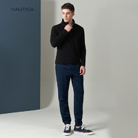 NAUTICA 诺帝卡 NA002567 男士拉链半开襟毛衣