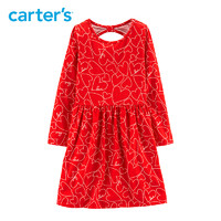 Carter's 女宝宝长袖印花裙子