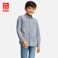 UNIQLO 优衣库 女童休闲工装衬衫