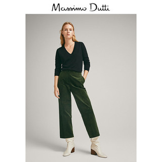 Massimo Dutti 05611656800 女士素色羊毛针织衫