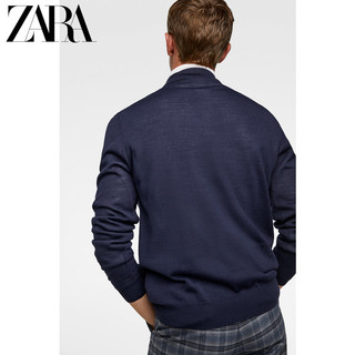 ZARA 00693315401 男士羊毛混纺长袖POLO衫 