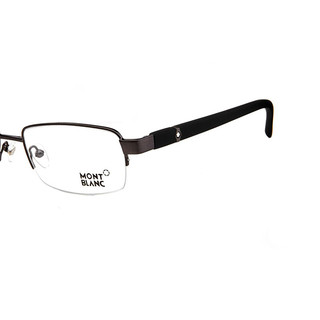 MontBlanc 万宝龙 传承系列 MB385-008 半框光学眼镜 枪色