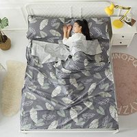 素风家纺 印花40支斜纹纯棉隔脏睡袋 80 * 220cm带便携包袋