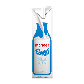 Lacheer 兰雀 唯鲜 脱脂纯牛奶 1L*12盒