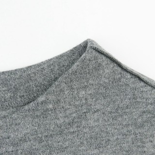 UNIQLO 优衣库 女装 羊毛混纺上衣(长袖) 410004 (04烟灰色、S)