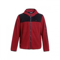 Tommy Hilfiger 欧美时尚休闲男式卫衣外套 XL国际版偏大一码 红黑色