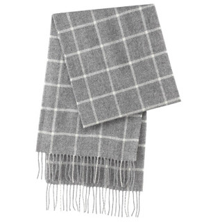MUJI 无印良品 F8AD612 羊毛围巾 (中灰色)