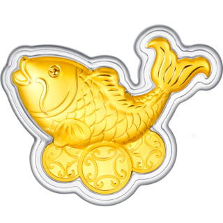 商品六福珠宝 hna10034 招财锦鲤 足金吊坠 0.2g