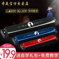 奇美 QM-24A 24孔复音c调口琴