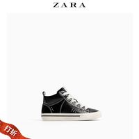 ZARA 13204303040 女童铆钉饰高帮运动鞋