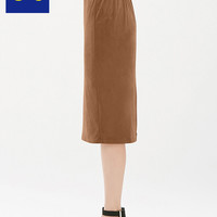 GU 极优 306215 女士绒面紧身中长裙