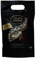 Lindt 瑞士莲 Lindor系列软心巧克力球 特浓黑巧克力 70% 81粒，1kg装